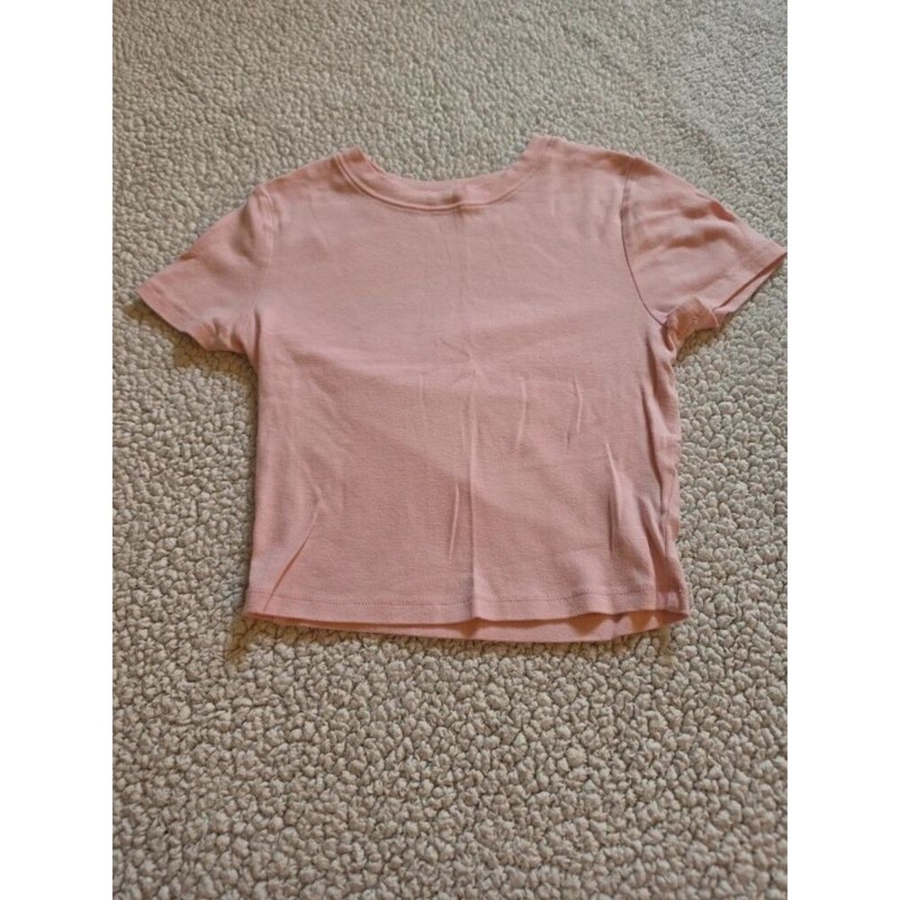 No Boundaries Pink Cropped Tee Size Women's XS